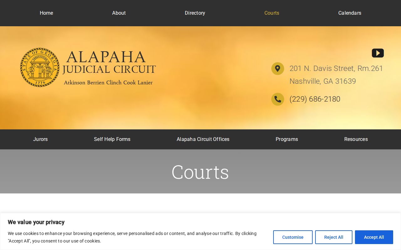 Clinch County court docket court-class information from the Alapaha Judicial Circuit