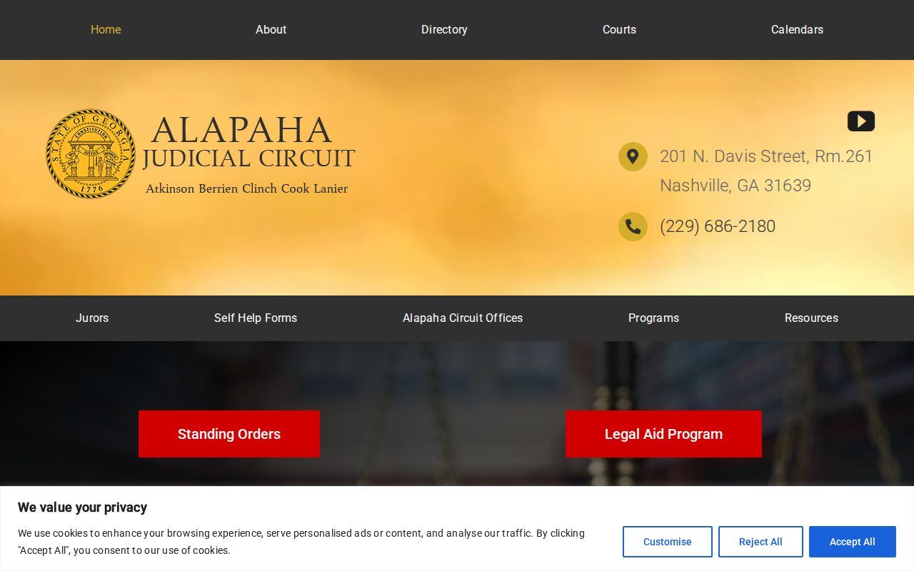Clinch County court docket access through the Alapaha Judicial Circuit